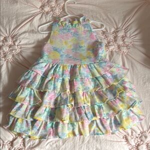 Toddler Floral Ruffle Dress 3T